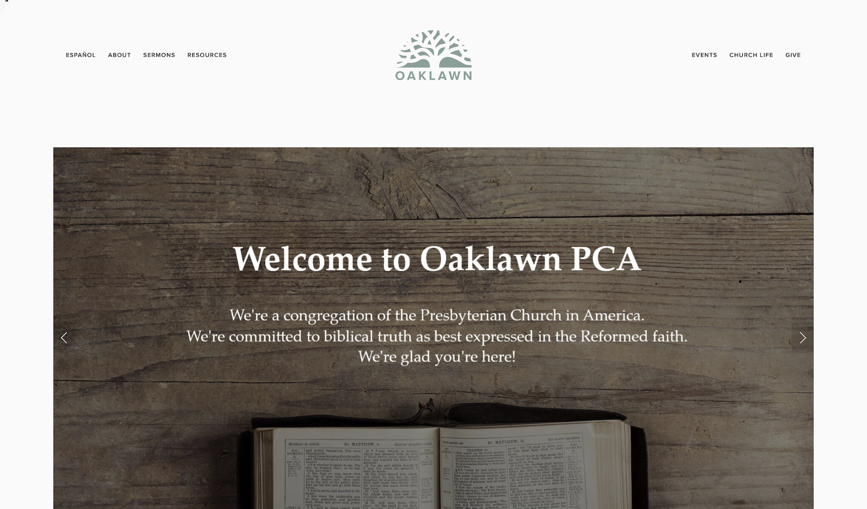 Oaklawn PCA Church Branding